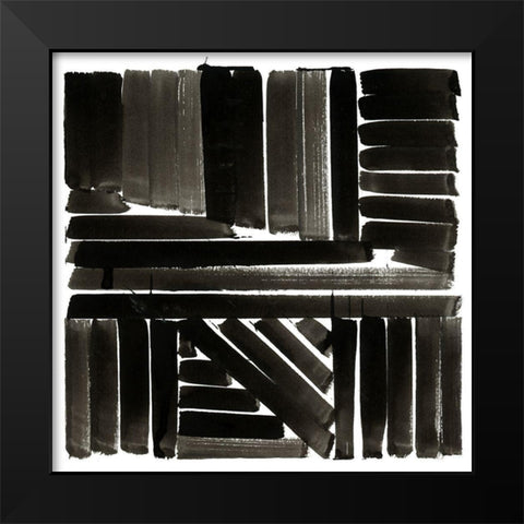 Shape of Song II  Black Modern Wood Framed Art Print by Cartissi