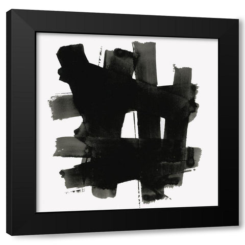 Stacking Together II Black Modern Wood Framed Art Print by Cartissi