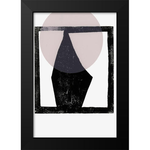 Blushing Aura  Black Modern Wood Framed Art Print by Cartissi