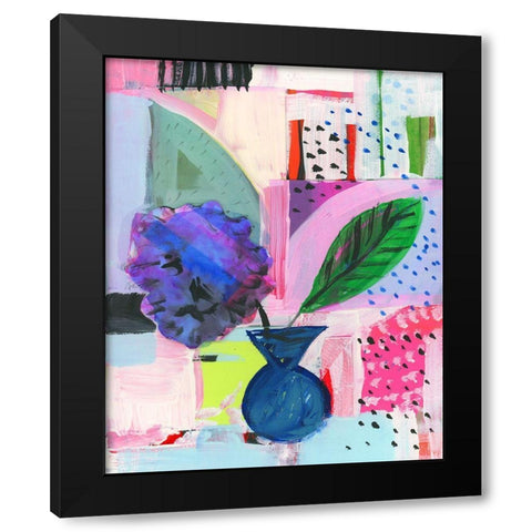 Vivid Moment I Black Modern Wood Framed Art Print by Cartissi