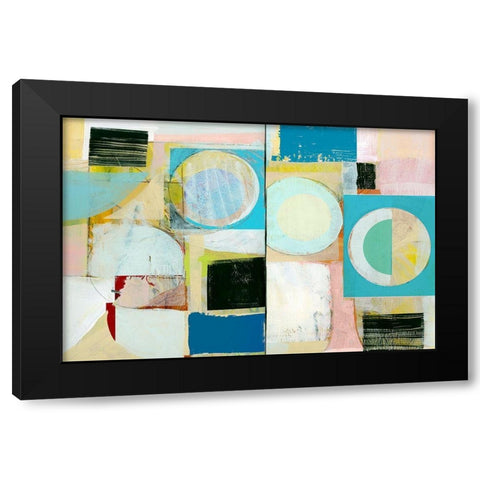 City Grid I  Black Modern Wood Framed Art Print with Double Matting by Cartissi