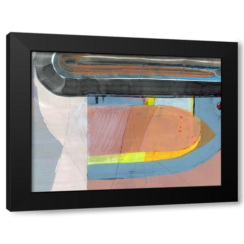 Turn Around  Black Modern Wood Framed Art Print by Cartissi