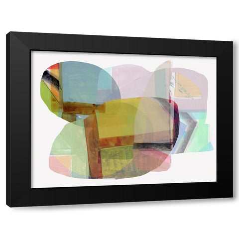 Rainbow Overlay I  Black Modern Wood Framed Art Print by Cartissi