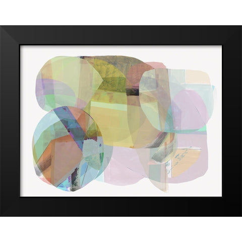 Rainbow Overlay II Black Modern Wood Framed Art Print by Cartissi