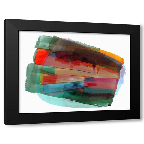 Rainbow Blast I  Black Modern Wood Framed Art Print with Double Matting by Cartissi