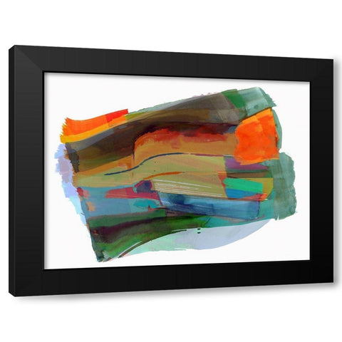 Rainbow Blast II Black Modern Wood Framed Art Print by Cartissi