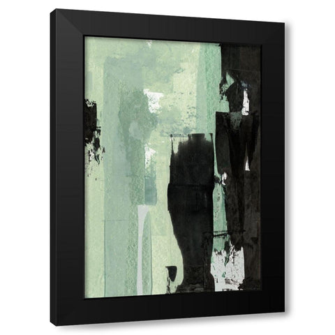 Tonal Energy  Black Modern Wood Framed Art Print with Double Matting by Cartissi