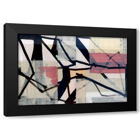 Bikpink Black Modern Wood Framed Art Print with Double Matting by Cartissi