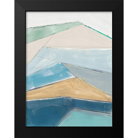 Sailors Cliffs I  Black Modern Wood Framed Art Print by Cartissi