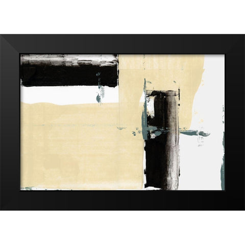Simple Things II Black Modern Wood Framed Art Print by cartissi