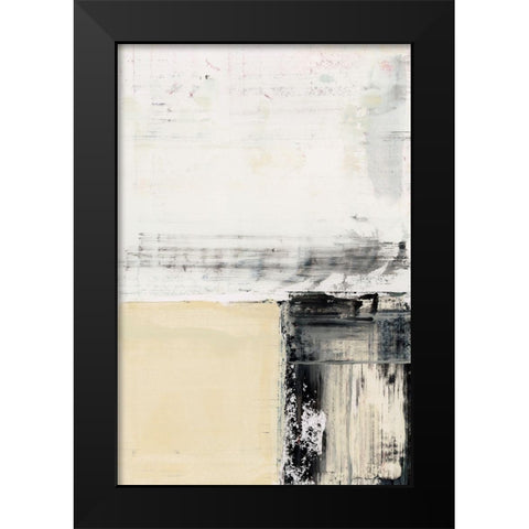 Block Standing I  Black Modern Wood Framed Art Print by Cartissi