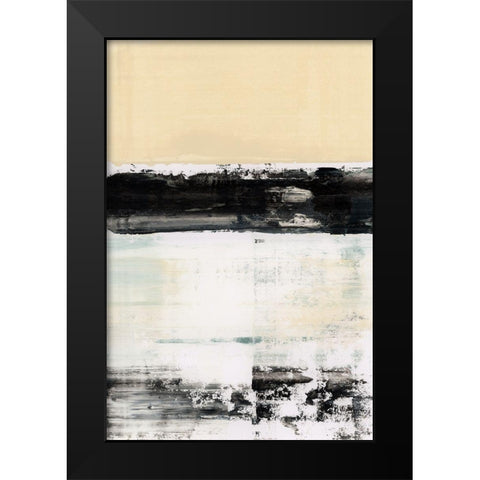 Block Standing II Black Modern Wood Framed Art Print by Cartissi
