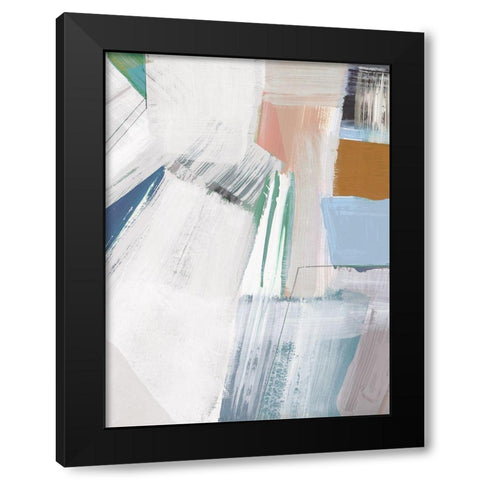 Buildings II Black Modern Wood Framed Art Print by Cartissi