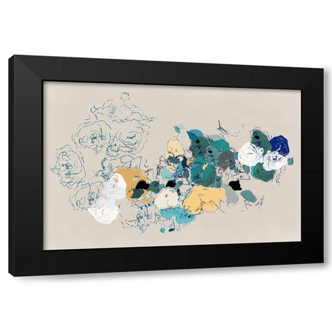 Dried Bouquet Haven II Black Modern Wood Framed Art Print by Cartissi