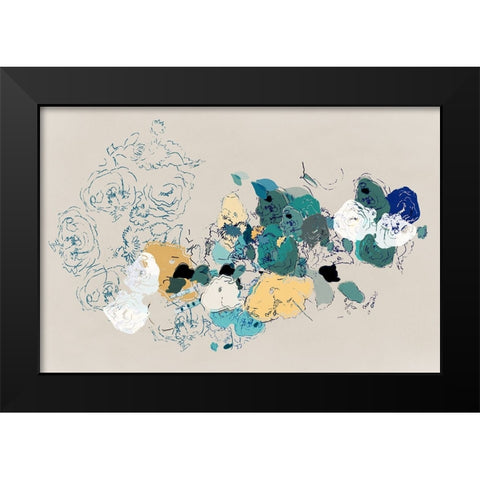 Dried Bouquet Haven II Black Modern Wood Framed Art Print by Cartissi