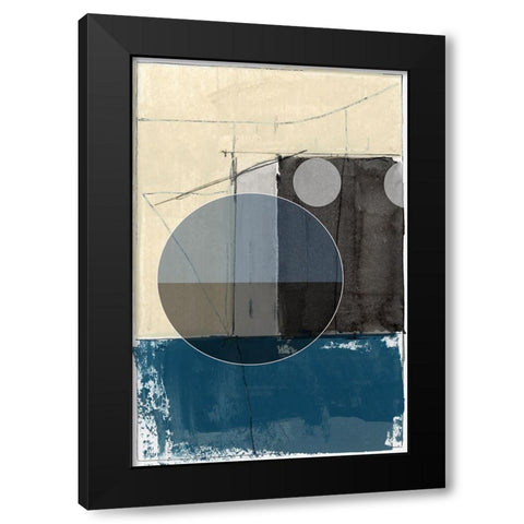 Bluff Block II  Black Modern Wood Framed Art Print by cartissi