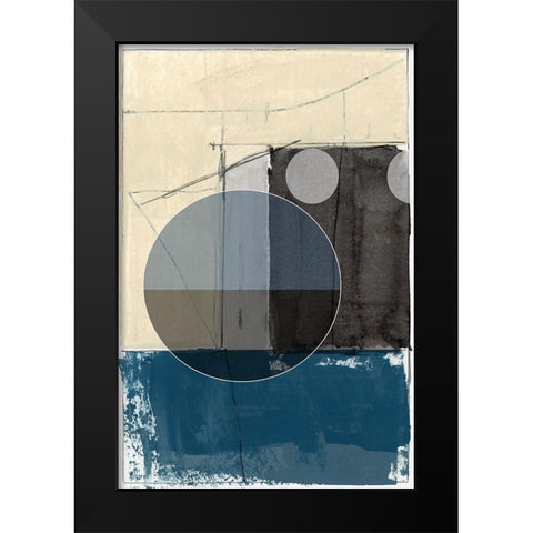 Bluff Block II  Black Modern Wood Framed Art Print by cartissi