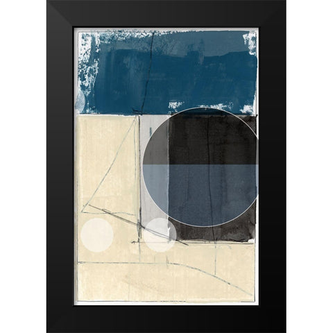 Bluff Block III Black Modern Wood Framed Art Print by cartissi