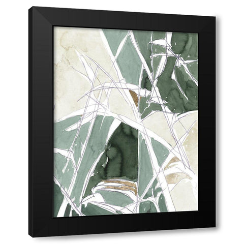 Blink White Gold II Black Modern Wood Framed Art Print by Cartissi