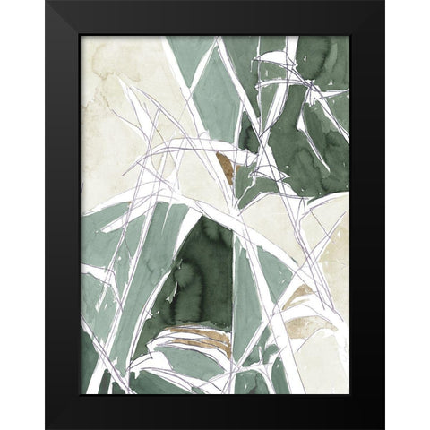 Blink White Gold II Black Modern Wood Framed Art Print by Cartissi