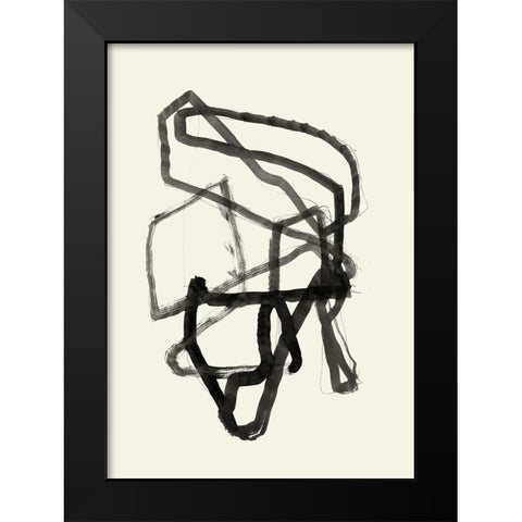 Conte I  Black Modern Wood Framed Art Print by Cartissi