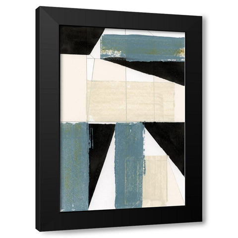 Monochrome Emblem II  Black Modern Wood Framed Art Print with Double Matting by Cartissi