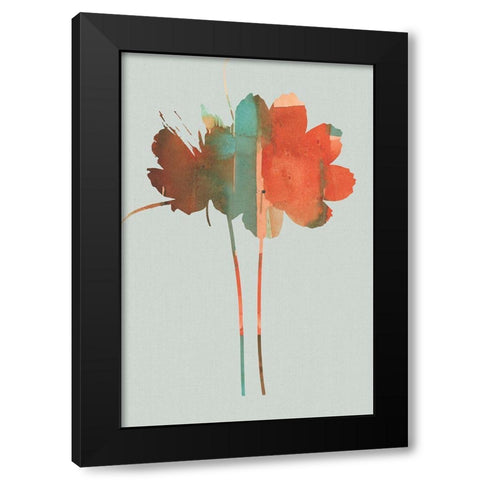 Pastel Union I Black Modern Wood Framed Art Print by Cartissi