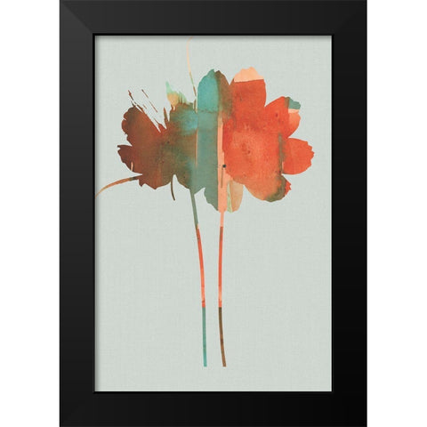 Pastel Union I Black Modern Wood Framed Art Print by Cartissi
