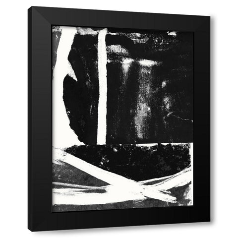 Black And White I  Black Modern Wood Framed Art Print by Cartissi