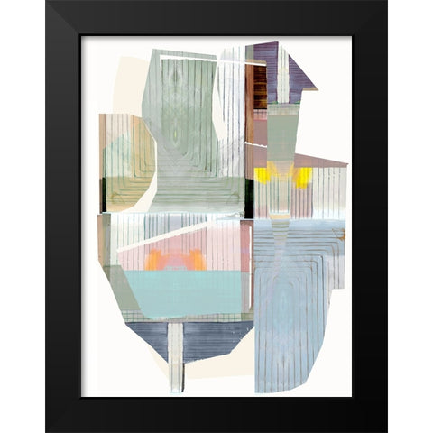 Bright Romance I Black Modern Wood Framed Art Print by Cartissi