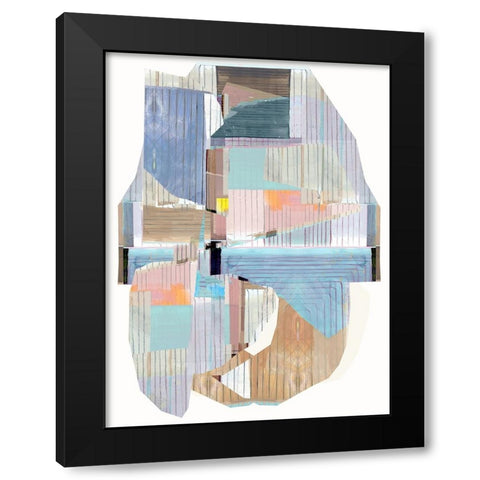 Bright Romance II Black Modern Wood Framed Art Print by Cartissi