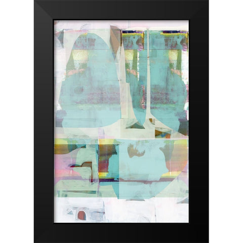 Electric Love I Black Modern Wood Framed Art Print by Cartissi