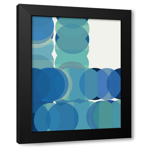 Repeat Dot Repeat I Black Modern Wood Framed Art Print by Cartissi