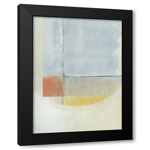 White Cornish Walls I Black Modern Wood Framed Art Print with Double Matting by Cartissi