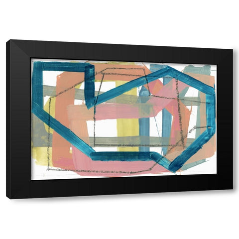 Curbing I Black Modern Wood Framed Art Print with Double Matting by Cartissi