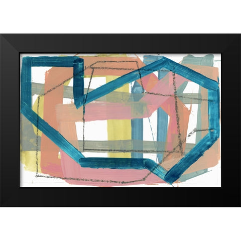 Curbing I Black Modern Wood Framed Art Print by Cartissi