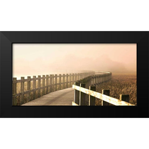 Londal â€“ The Path Gets Brighter Black Modern Wood Framed Art Print by 1x