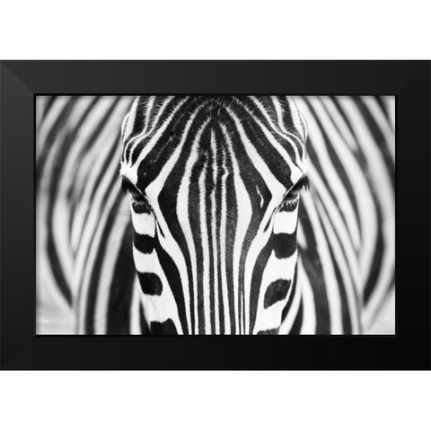 Alhumaid Black Modern Wood Framed Art Print by 1x