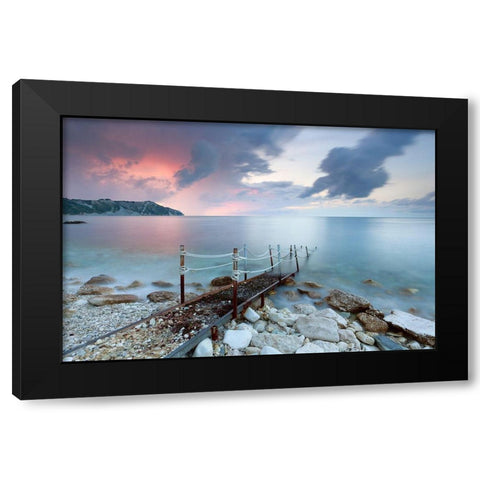 Path to the Light Black Modern Wood Framed Art Print with Double Matting by Coppari