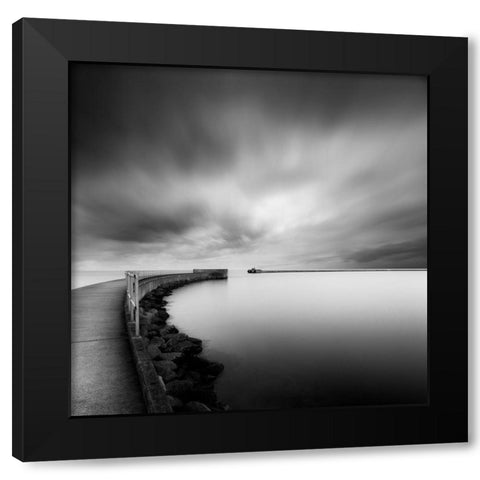 Reslow-Portal Black Modern Wood Framed Art Print by 1x