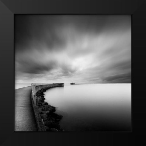 Reslow-Portal Black Modern Wood Framed Art Print by 1x