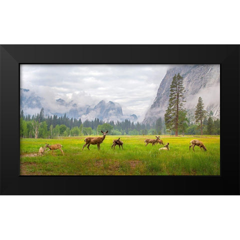 A Feeling of Ancient Time Black Modern Wood Framed Art Print by Mao