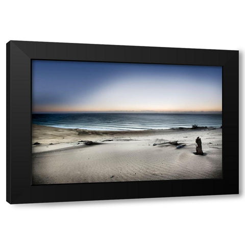 Reach for the sun Black Modern Wood Framed Art Print by Brackstone