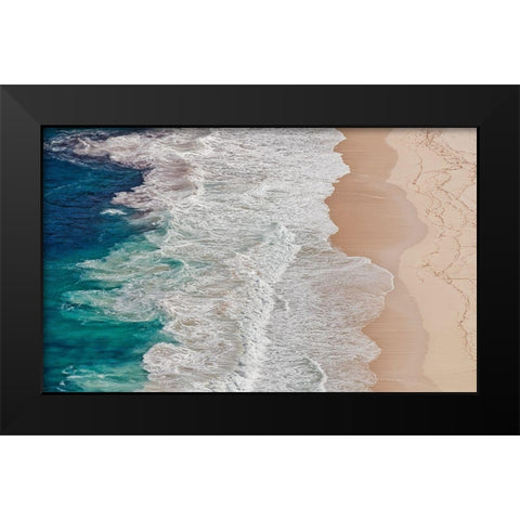 Feldtkeller - Where the Ocean Ends Black Modern Wood Framed Art Print by 1x