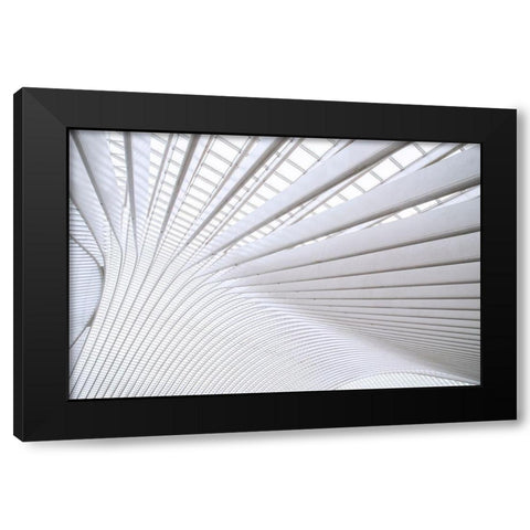 Wride - Curvature Black Modern Wood Framed Art Print by 1X