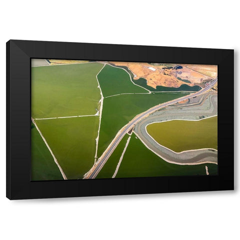 Darby - Boundaries Black Modern Wood Framed Art Print by 1x