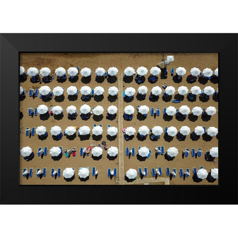 Aumitcanan - Summer Black Modern Wood Framed Art Print by 1x