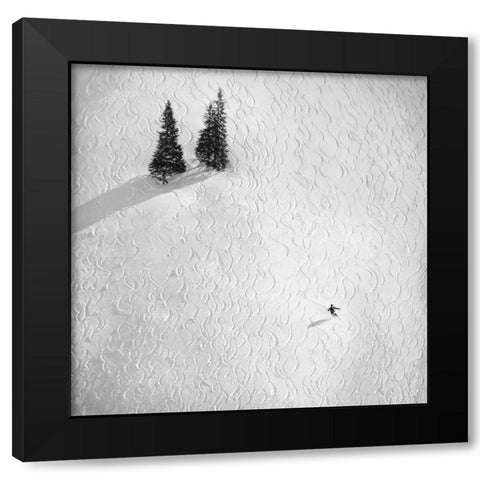 Svoboda - Drawing his own.. Black Modern Wood Framed Art Print by 1x