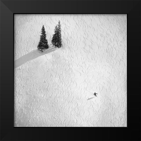 Svoboda - Drawing his own.. Black Modern Wood Framed Art Print by 1x