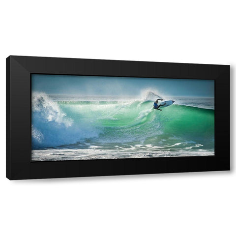 Beau - Hossegor Pro 2013 Black Modern Wood Framed Art Print with Double Matting by 1x